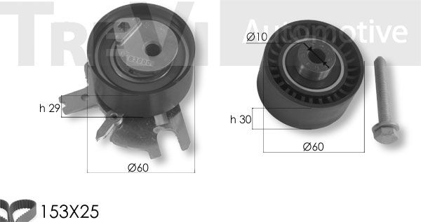 TREVI AUTOMOTIVE Hammashihnasarja KD1459